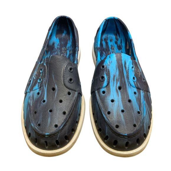 SPERRY Authentic Original Float Boat Shoe Women's 9 Blue Marbled Unisex Mens 7 - Picture 3 of 12